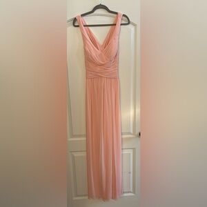 David's Bridal Pink Gown